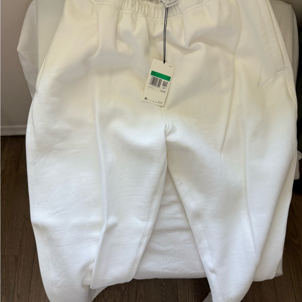 NIKE White Men's Sweatpants